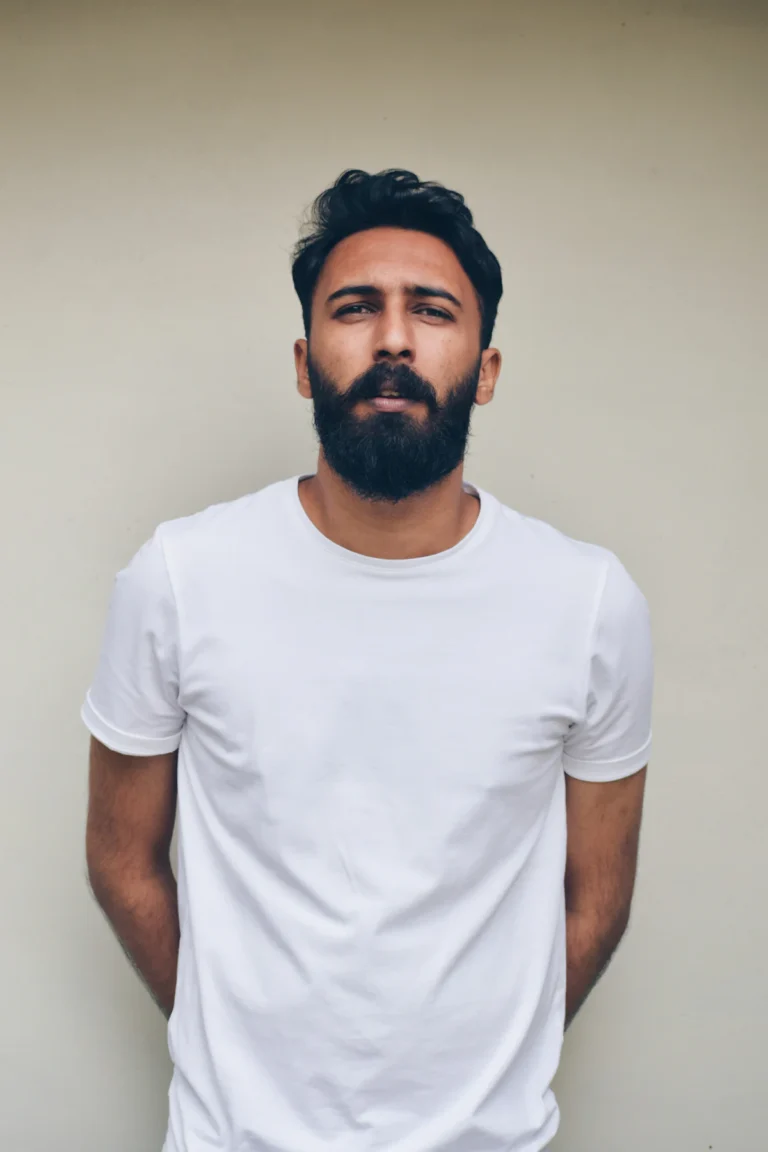 Even, full beard
