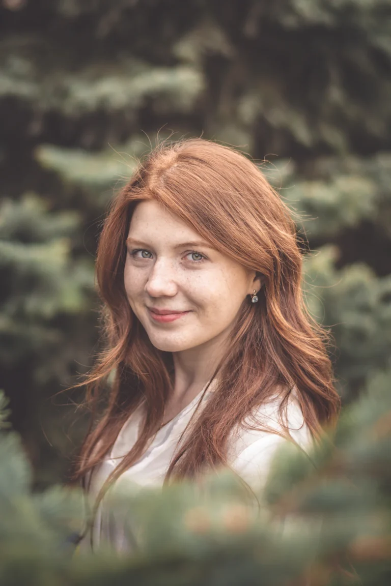 Confident woman after natural breast enhancement