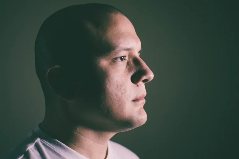 Male jawline and chin in profile