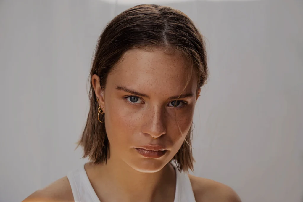 Natural facial features after facial plastic surgery consultation