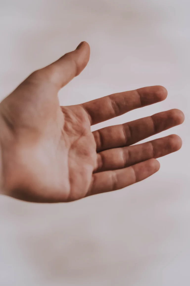 Open palm and fingers