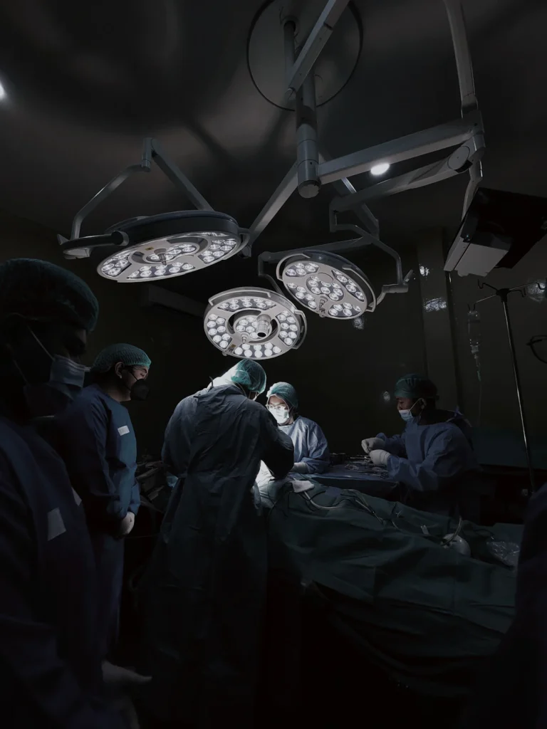 Surgical team in theatre