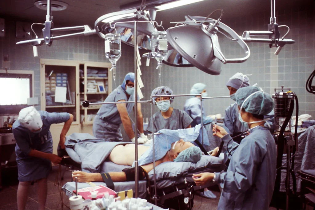 Surgical team in theatre, skin grafting in Islamabad