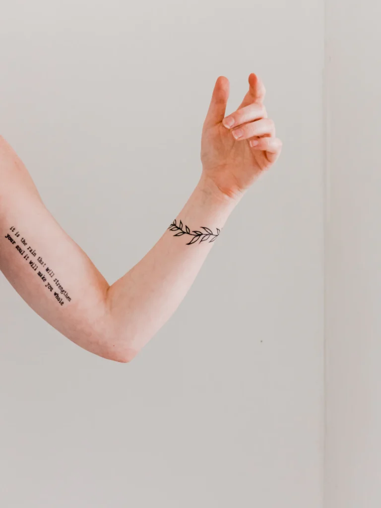 Small tattoo on the arm, tattoo removal in Islamabad