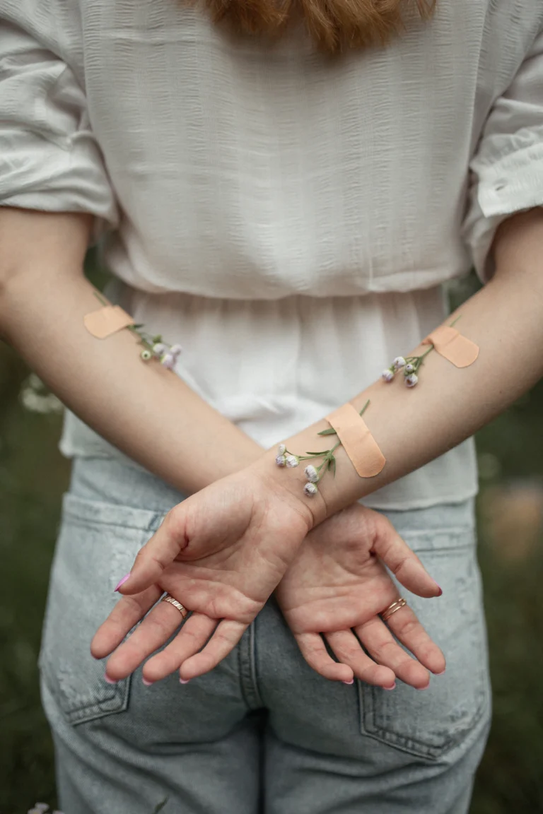 Bandaged wrists